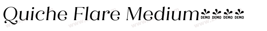 Quiche Flare Medium字体转换